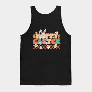 Happy Easter Bunny Family Matching Flower Men Women Tank Top